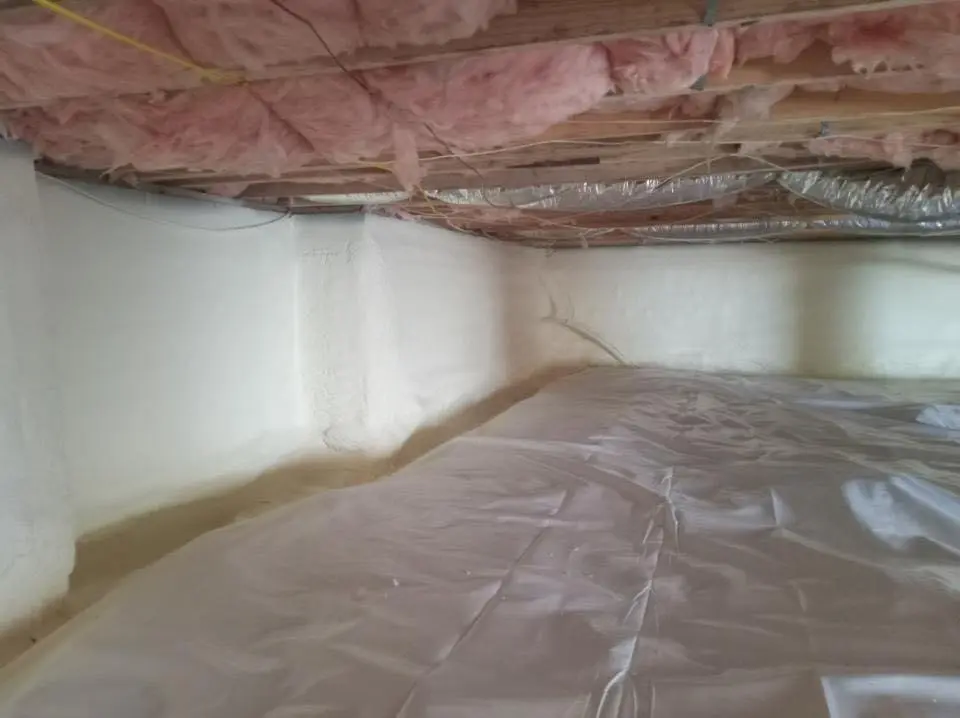 Crawl space encapsulation with closed-cell spray foam for Roof Maintenance in Hillside
